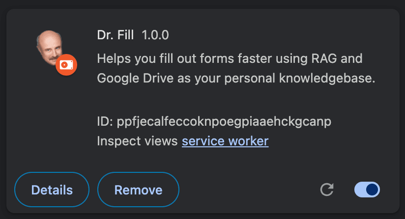 Dr. Fill Chrome Extension